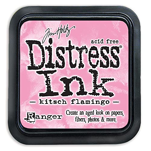 Tim Holtz - Ranger Tim Holtz-Distress Stempelkissen Kitsch Flamingo, 3 x 3 von Ranger