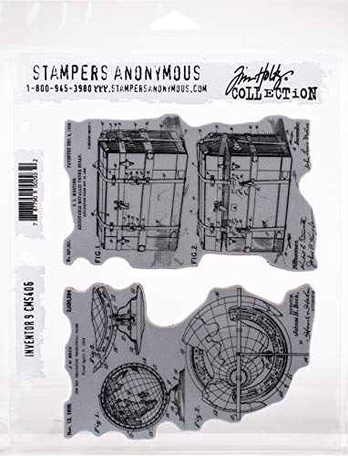 Tim Holtz 622146 INVENTOR stamp CLING RBBR Stempel-Set 9, Einheitsgröße von Tim Holtz