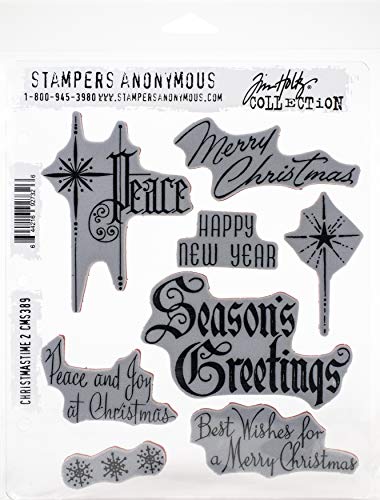 Stampers Anonymous CMS389 Haftstempel-Set CMAS #2, Acryl Gummi, Christmastime #2 von Stampers Anonymous