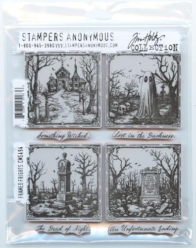 Tim Holtz Gummistempel CMS494, gerahmte Frights von Tim Holtz