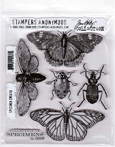 Tim Holtz Stampers CMS410 Anonymous Specimen Haftstempel von Tim Holtz