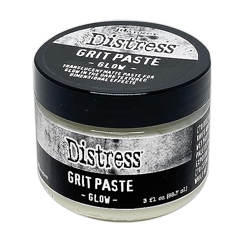 Tim Holtz TSHK84464 Ranger Distress Grit Paste – leuchtet, Glow in the dark, 3 fl oz Jar von Tim Holtz