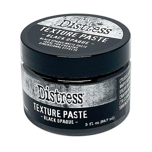 Tim Holtz TSHK84471 Ranger Distress Texture Paste-Schwarz Blickdicht, 3 fl oz Jar von Tim Holtz