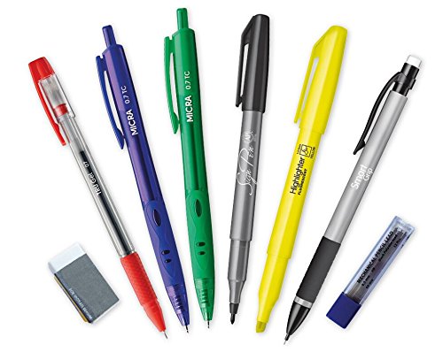 TimeTEX Lehrer-Schreib-Set 8-teilig - im Etui - Unterrichts-Marker - Kugelschreiber - Druckbleistift + Minen + Radiergummi - 62182 von TimeTEX