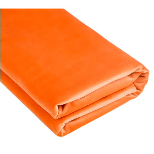 TinaKim Samtstoff für Polstermöbel, Sofa, Stuhlbezug, Material (Orange, 147 x 200cm) von TinaKim