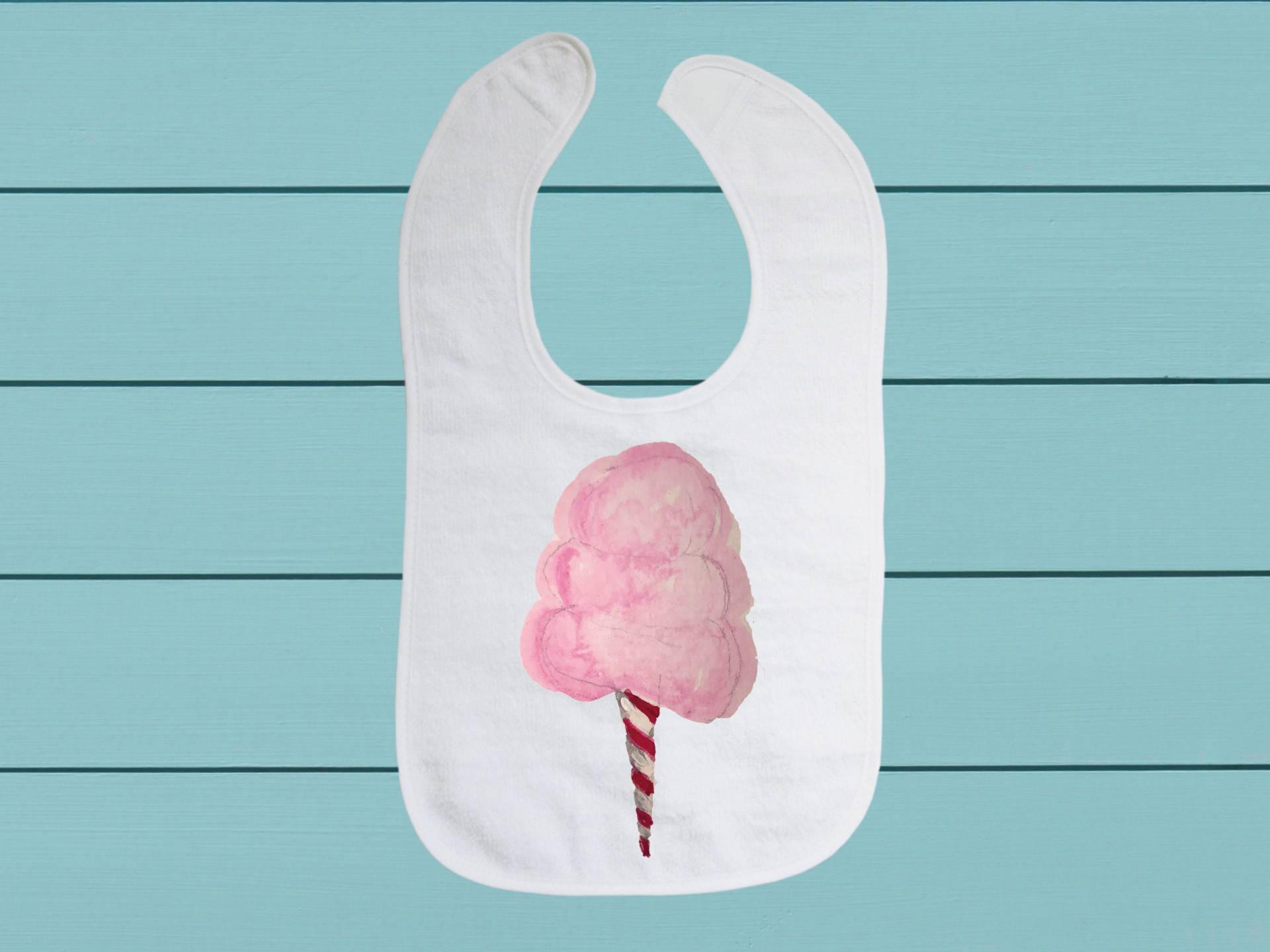 Cotton Candy Lätzchen - Baumwoll Frottee Tuch Baby Lätzchen Mit Weichem Verschluss von TinaLabadiniDesigns