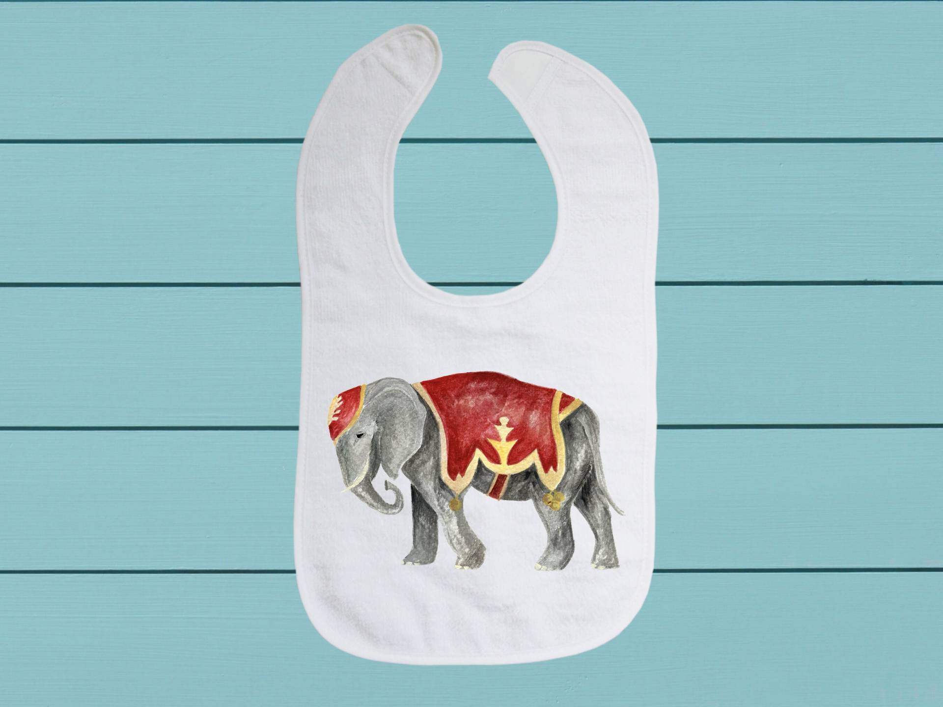 Elefant Lätzchen - Baumwoll Frottee Tuch Baby Lätzchen Mit Weichem Verschluss von TinaLabadiniDesigns