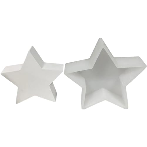 Silikon-Ornament-Formen, Ton-Form, Sternform, Silikon-Bastelformen, Seife, perfektes Geschenk für Handarbeitsliebhaber von TingHaoO