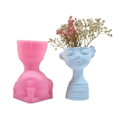 TingHaoO Silikonfiguren-Formen, Blumentopf-Formen, Ornament-Formen, Mädchenform, Vasenformen, Handarbeitszubehör für Figuren, Vasen von TingHaoO