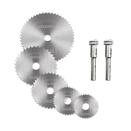 TingHaoO Trennscheibe Holzbearbeitung Metall Kreissägen Cutter Set 22/25/32/35/44mm Hochgeschwindigkeitsstahl Trennscheibe für Holzbearbeitung von TingHaoO