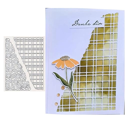 Geteilte Texturen Rahmen Metall stanzformen Stanzteile Metall, Papierkarten-Stanzformen, Schnittschablonen für DIY-Prägung, Kartengestaltung, Buchanhänger, dekorative Papierformen, Scrapbooking von TingZVen