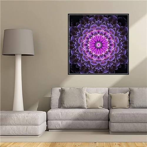 5D Diamond Painting Full Drill Stechapfel Blume Diamant Painting Bilder Basteln Erwachsene Weihnachten Stickerei Kreuzstich mit Zubehör Diamond Painting Kinder Mädchen für Home Wall Décor 40x40cm -41T von Tinnoon