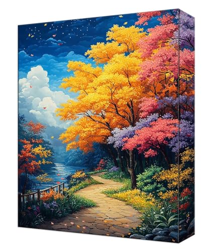 Malen Nach Zahlen Erwachsene Farbe Baum, Kinder DIY Handgemalt Ölgemälde Kit, Knitterfreie Leinwand, Pinsels Und Acrylfarbe, Basteln Erwachsene Kit, Kreativität Geschenk Heimdekoration 30x40cm T-71 Malen Nach Zahlen Erwachsene Farbe Baum, Kinder DIY Handgemalt Ölgemälde Kit, Knitterfreie Leinwand, Pinsels Und Acrylfarbe, Basteln Erwachsene Kit, Kreativität Geschenk Heimdekoration 30x40cm T-71 von Tinnoon
