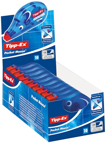 10 Stück Tipp-Ex Pocket Mouse Korrekturroller weiß TIPPEX von Tipp-Ex