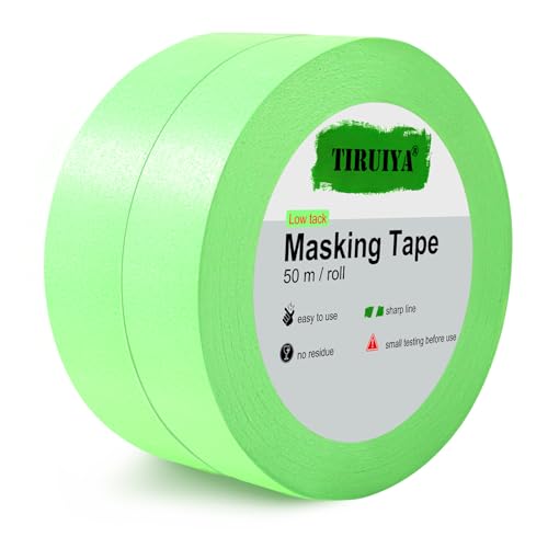 Tiruiya Goldband Malerkrepp Kreppband, Rückstandsfreies Profi Washi Tape Klebeband, Abklebeband Malerband zum Streichen, Line Lackieren, Renovieren Auto von Tiruiya