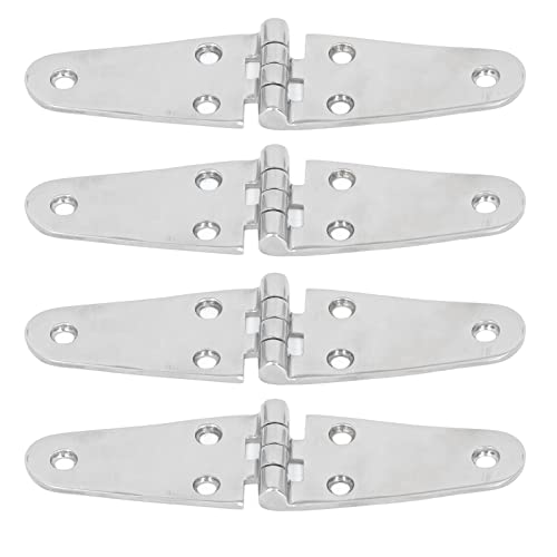 4 Stück Marine Halterung Tür Scharniere 316 Edelstahl Türscharniere 144 x 38 mm 6 Löcher Schwerlast Boots Deck Kabinett Türband Luke Scharnier für Bootsjacht RV von Tissting