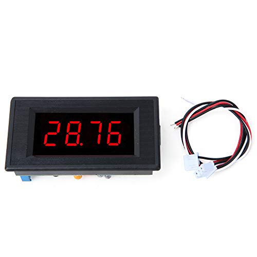 Mini Digital DC Voltmeter, 79 x 43 x 24 mm 4 Stelliger Spannungsprüfer mit rotem LED Anzeigefeld zum Messen verschiedener Batterie Spannungen(DC 500mV/1V/2V) von Tissting