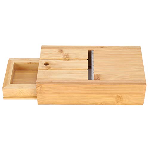 Tissting Holz Seifenhobel Hobelmaschine Kerzen Laib Cutter Beveler, Seifenhobelschneider Schubladenbox für Weihnachten Handmade Seifen und Kerzen Schneiden DIY Handwerk Seife Laib Machen von Tissting