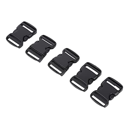 Tissting Plastic Buckle, 5 Stück 32mm Double Side Release Schnallen, Ultradicke Kunststoffknöpfe Zwei Wege Verstellbare Schnellverschluss Schnalle, zur Reparatur mit Hundehalsband Gepäck Sitze Gürtel von Tissting