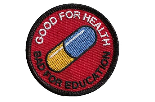 Titan One Europe - Akira Good for Health Bad For Education Black Patch Klettband Taktisch Aufnäher von Titan One Europe