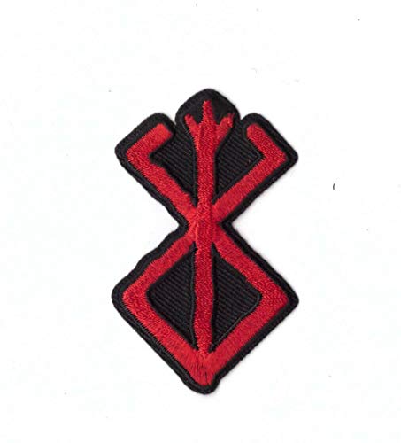 Titan One Europe - Berserker Symbol Norse Sacrifice Emblem Motorrad Patch Bestickter Aufnäher (Zum Aufbügeln) von Titan One Europe