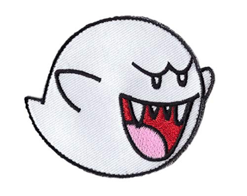 Titan One Europe - Ghost Boo Mario Patch Bestickter Aufnäher (Zum Aufbügeln) von Titan One Europe