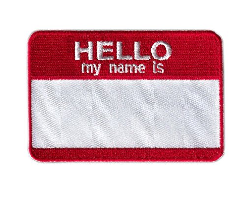 Titan One Europe - Hello My Name is Blank Name Tag Hallo Mein Name Ist Klettband Taktisch Aufnäher von Titan One Europe