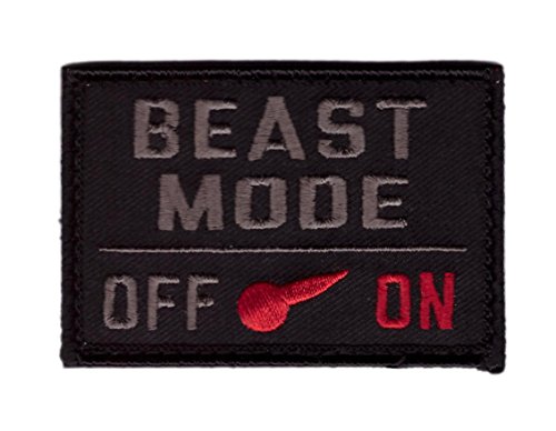 Titan One Europe - Hook Fastener Beast Mode Embroidered Patch Klettband Aufnäher von Titan One Europe