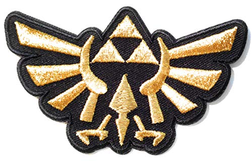 Titan One Europe - Legend Wings Hylia Royal Crest Gold Metallisches Gewinde Aufnäher Aufbügler Patch von Titan One Europe