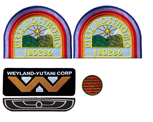 Titan One Europe - Nostromo Ripley Set 4 Aufnäher + 1 Pin Weyland Yutani von Titan One Europe