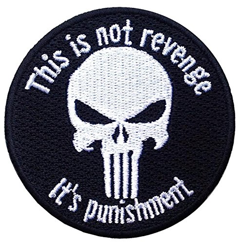 Titan One Europe - Punisher Black Jacket Cap Tactical Morale Patch Das Ist Nicht Rache Es Ist StrafeTaktish Klettband Aufnäher von Titan One Europe