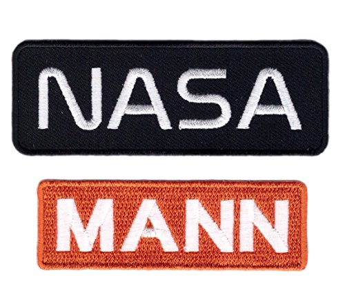 Titan One Europe Set: NASA + Dr. Mann - Lazarus IV Endurance Space Time Travel Interstellar Nolan Alien Sci Fi Movie Cosplay Costume Patches Aufnäher Aufbügler von Titan One Europe