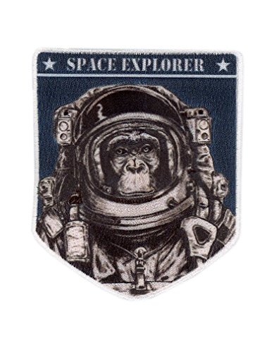 Titan One Europe - Tactical Space Explorer Chimp Astronaut NASA Schimpanse Weltraumforscher Klettband Taktisch Aufnäher von Titan One Europe