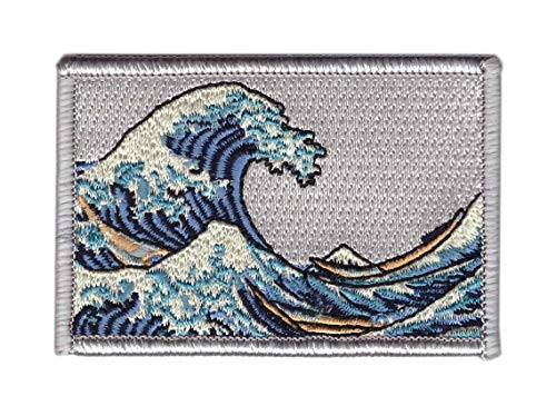 Titan One Europe - The Great Wave of Kanagawa Patch Die Große Welle Vor Kanagawa Klettband Taktisch Aufnäher von Titan One Europe