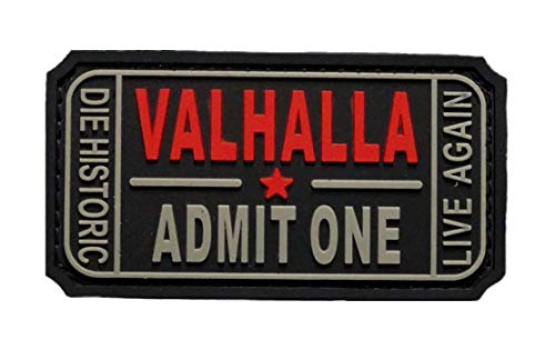 Titan One Europe - Ticket to Valhalla Military PVC Klettband Taktische Aufnäher von Titan One Europe