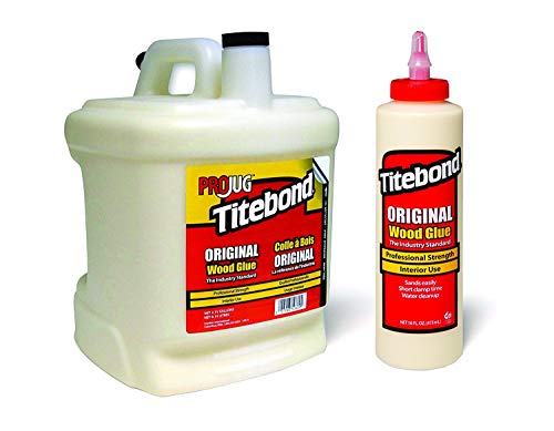 Holzleim Titebond Original Wood Glue Kleber D2 für den Innenbereich 2.15 Gallon PROJug 8,14 L + 16 Oz. 473 ml von Titebond