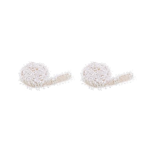 2 Set 91 cm Vintage Spitzenband für Hochzeit Braut Nähen Handwerk Weiß von Tityvirnix