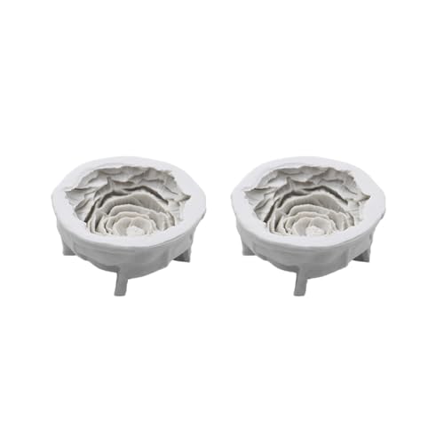 2 Set Pfingstrosen Modell DIY Durable Blume Silikon Harz für Schokolade Ornament Fondant von Tityvirnix