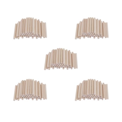 5 Set 50 Stück blanko Holzstäbchen DIY Verzierung Handwerk Ornament 55 mm von Tityvirnix