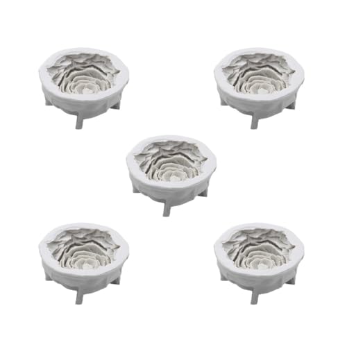 5 Set Pfingstrosen Modell DIY Langlebige Blume Silikonharz für Schokolade Ornament Fondant von Tityvirnix