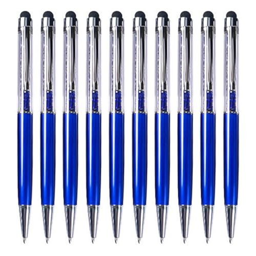 Tityvirnix 10 Stück Stylus Touch Pens Kinder Geschenke Kugelschreiber Schule Mehrfarbiges Schreibwerkzeug Kindergarten Firmenzubehör Blau von Tityvirnix