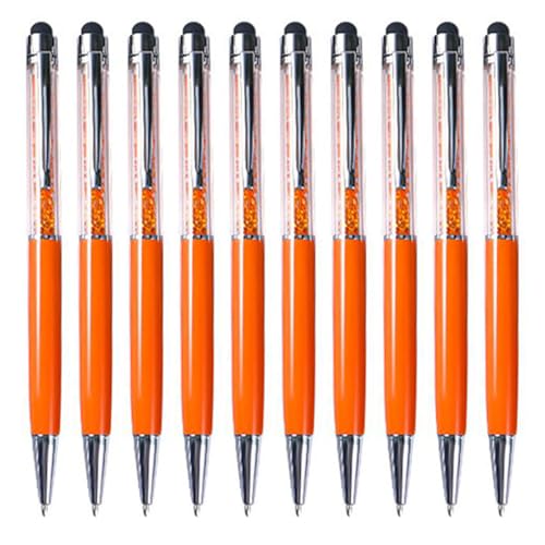 Tityvirnix 10 Stück Stylus Touch Pens Kinder Geschenke Kugelschreiber Signature Prop Schreibwerkzeug Kindergarten Haushalt Zubehör Orange von Tityvirnix