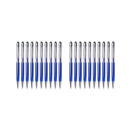 Tityvirnix 2 Set 10 Stück Stylus Touch Pens Kinder Geschenke Kugelschreiber Schule Mehrfarbiges Schreibwerkzeug Kindergarten Firmenzubehör Blau von Tityvirnix