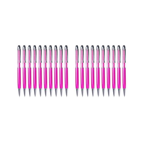 Tityvirnix 2 Set 10 Stück Stylus Touch Pens Kinder Geschenke Metall Kugelschreiber Signature Prop Schreibwaren Schreibwerkzeug Haushalt Business Pink von Tityvirnix