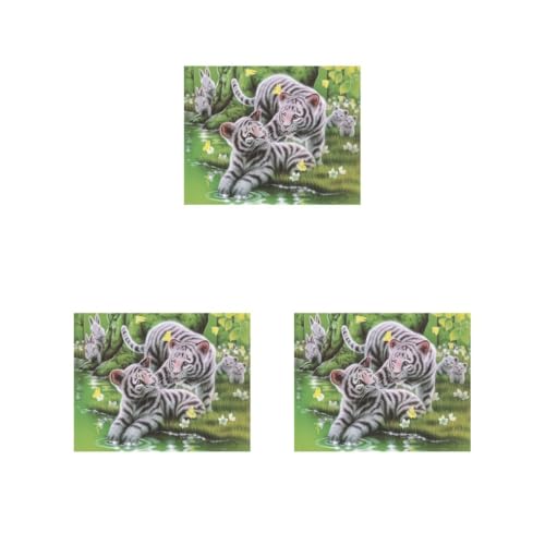 Tityvirnix 3er-Set DIY 5D Strass Bild Stickerei Tiermuster Kreuzstich Bild Kit Home Decor - Typ 3 2# von Tityvirnix