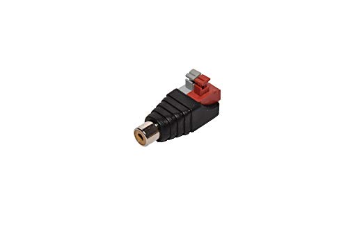 BNC Stecker mit Schnellklemmen Terminal Block 2-Pin Adapter Klemmen von Tivendis