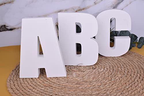 Tivendis Buchstaben Alphabet mit Sonderzeichen aus Beton Dekoration Einrichtung weiß ABC Deko Einrichtung O von Tivendis