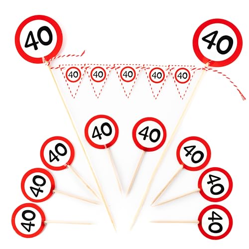 Geburtstagsdeko Tortendeko 40 Geburtstag Deko 40 Geburtstag Mann Deko 40. Geburtstag Frauen 40 Geburtstag Männer Deko 40 Geburtstag Frauen Deko Tischdeko Geburtstag 40. Geburtstag Männer - Tiwoca von Tiwoca