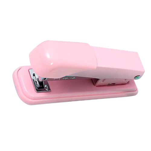 Büroheftgerät Büroheftgerät, Ergonomisch, Mühelos, Tiefe 24/6, 26/6, 60 Mm, Schüler und Lehrer (Rosa) von Tixiyu