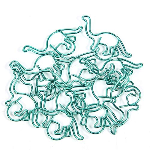 Dicke Multifunktions-Büroklammer in Dinosaurierform, 12 Stück, Bunte Beschichtung, 3 X 3 Cm von Tixiyu